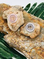 Boujie Bee Round Initial Necklace