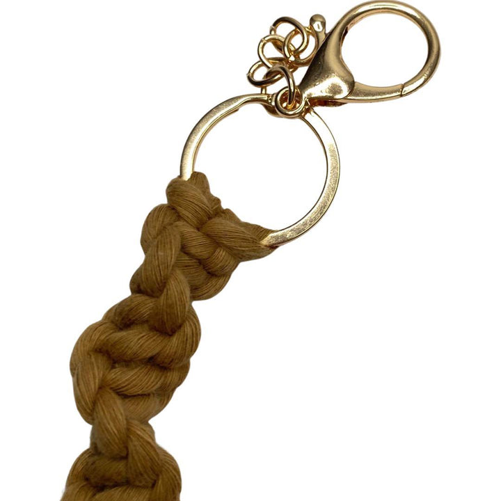 Boujie Bee Macrame Keychain Camel