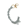 Boujie Bee Macrame Keychain Grey