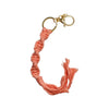 Boujie Bee Macrame Keychain Coral