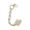 Boujie Bee Macrame Keychain Ivory