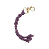 Boujie Bee Macrame Keychain Purple