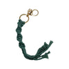 Boujie Bee Macrame Keychain Green