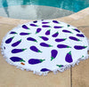 Boujie Bee Eggplant Beach Towels