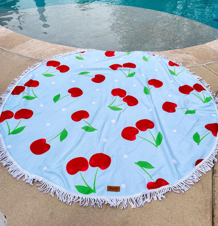 Boujie Bee Cherry Beach Towels