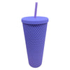 Boujie Bee Matte Purple Tumbler -24oz