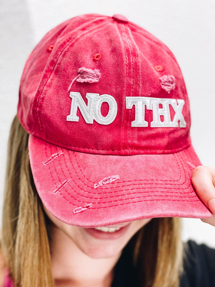 Boujie Bee Lettered Distressed Baseball Hats