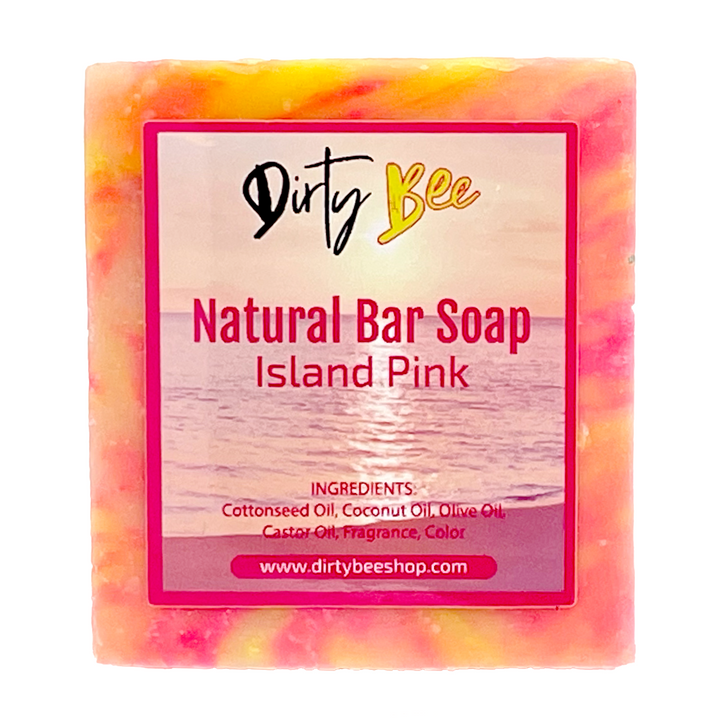 Island Pink Natural Soap Bars 4oz