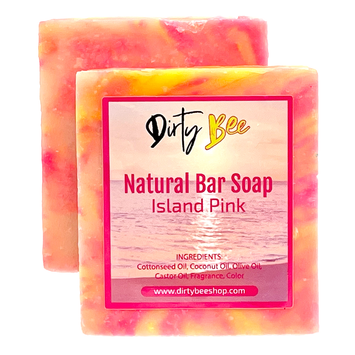 Island Pink Natural Soap Bars 4oz