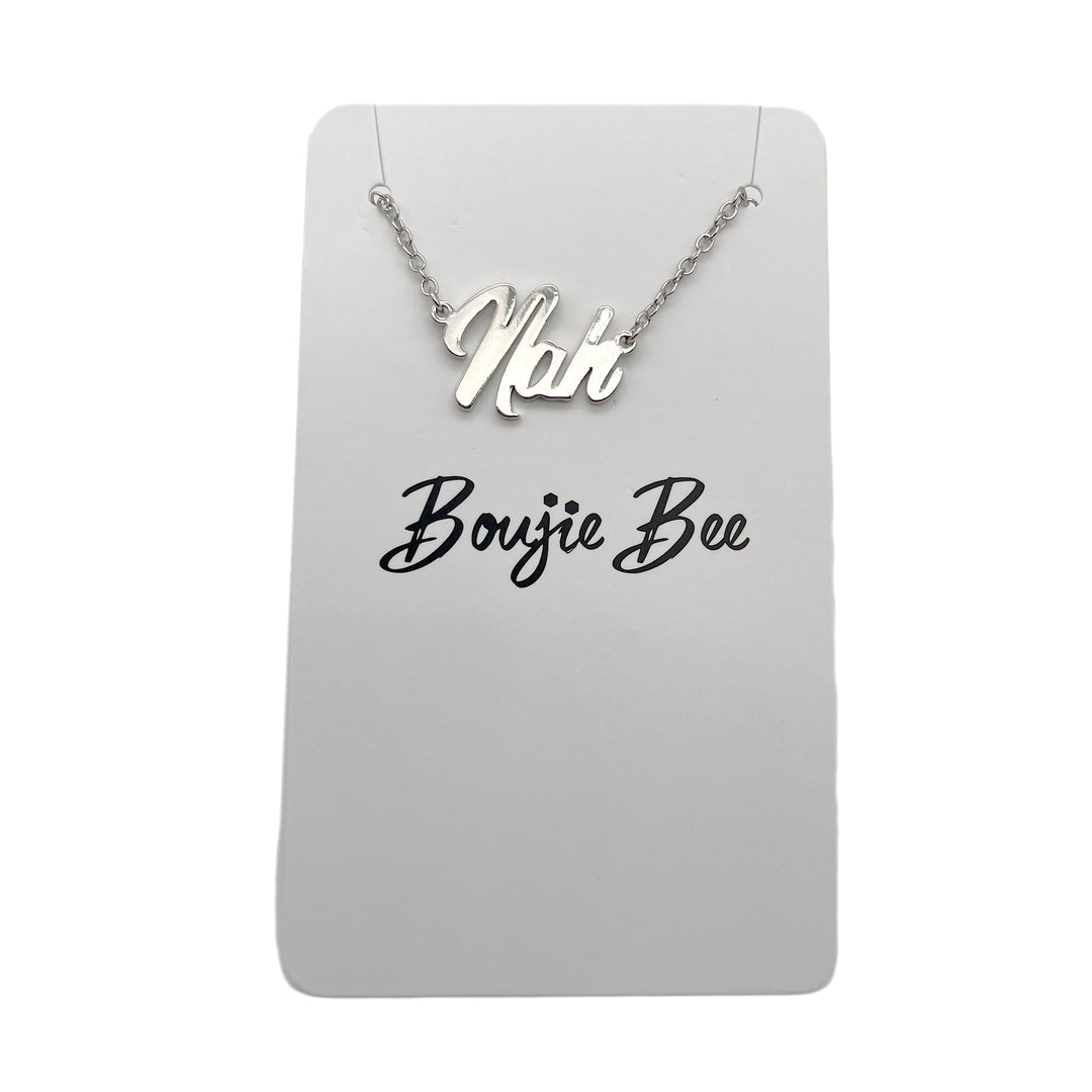 Boujie Bee "Nah" Necklace