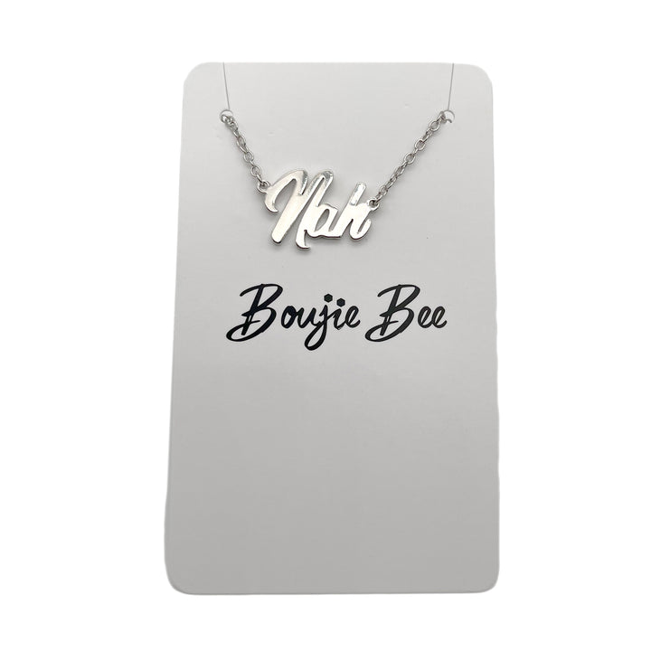 Boujie Bee "Nah" Necklace