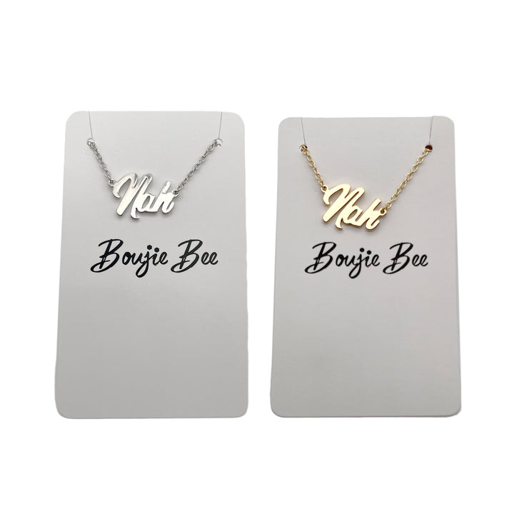 Boujie Bee "Nah" Necklace